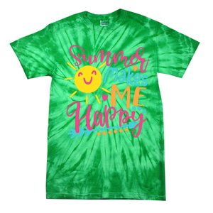 Summer Makes Me Happy Tie-Dye T-Shirt