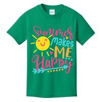 Summer Makes Me Happy Kids T-Shirt