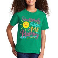 Summer Makes Me Happy Kids T-Shirt