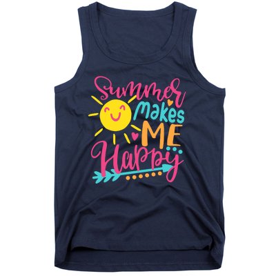 Summer Makes Me Happy Tank Top