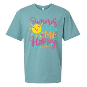 Summer Makes Me Happy Sueded Cloud Jersey T-Shirt