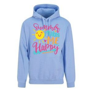 Summer Makes Me Happy Unisex Surf Hoodie