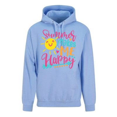 Summer Makes Me Happy Unisex Surf Hoodie