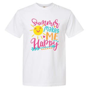 Summer Makes Me Happy Garment-Dyed Heavyweight T-Shirt