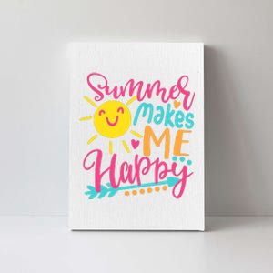 Summer Makes Me Happy Canvas