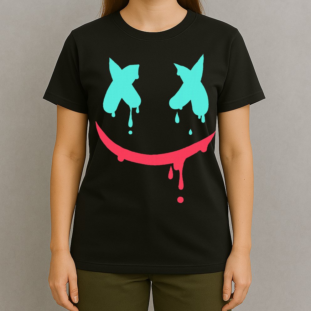 Smiling Marshmallow Melting Happy Face T-Shirt