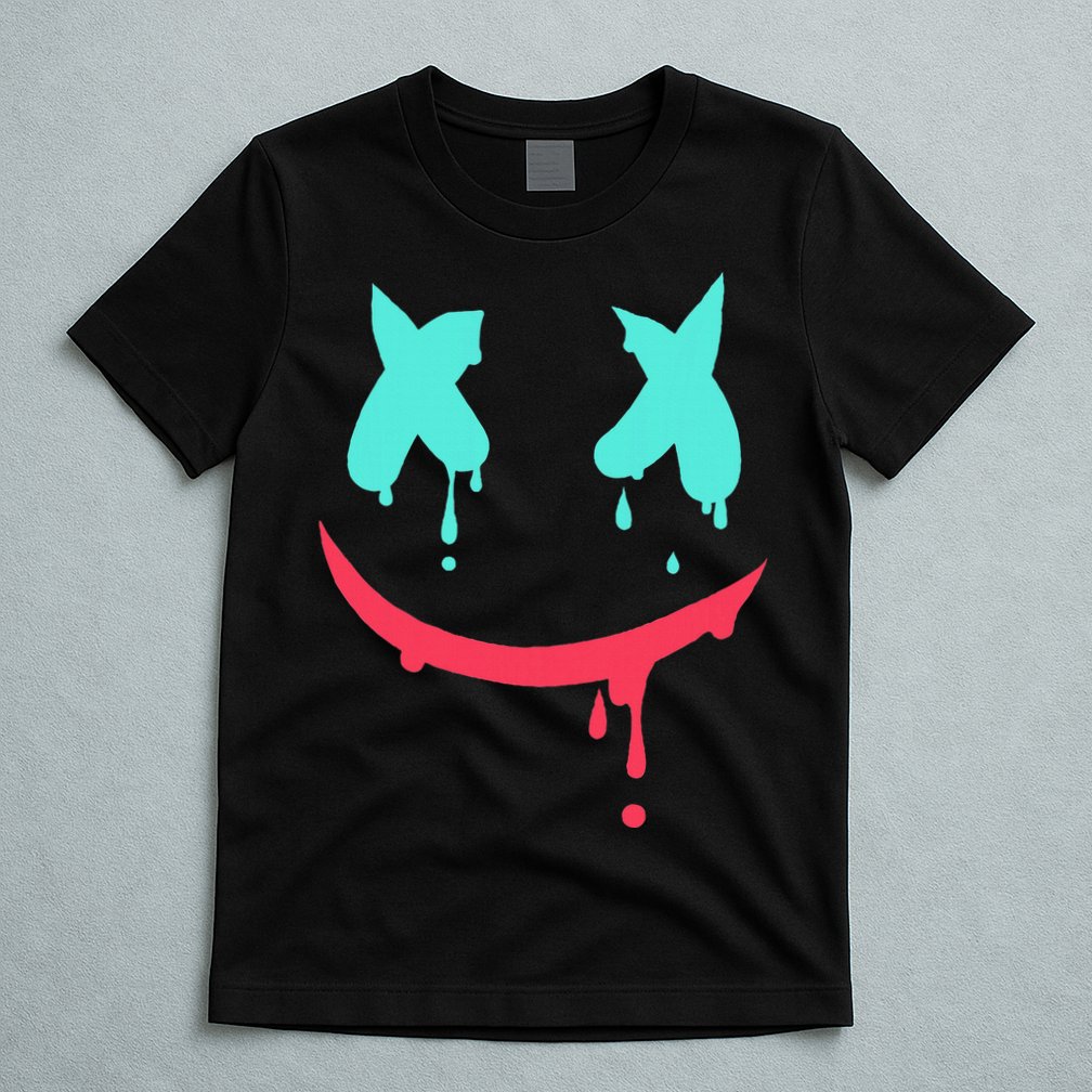 Smiling Marshmallow Melting Happy Face T-Shirt