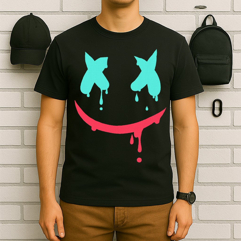 Smiling Marshmallow Melting Happy Face T-Shirt