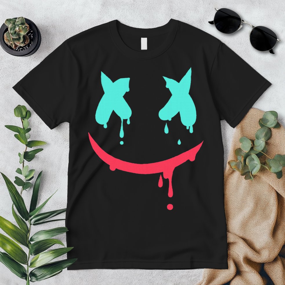 Smiling Marshmallow Melting Happy Face Premium T-Shirt