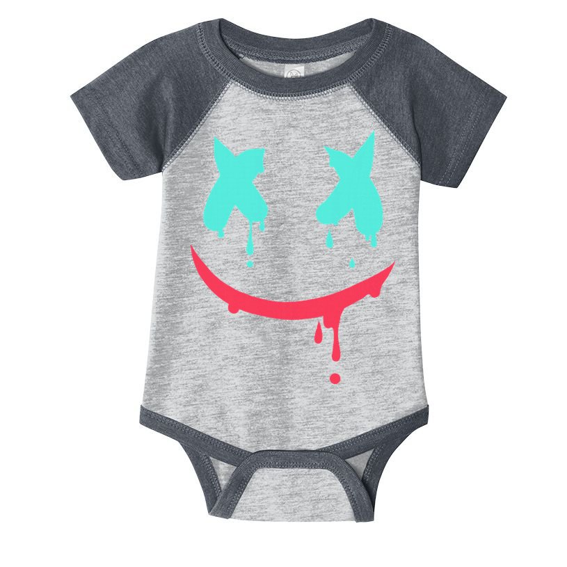 Smiling Marshmallow Melting Happy Face Infant Baby Jersey Bodysuit
