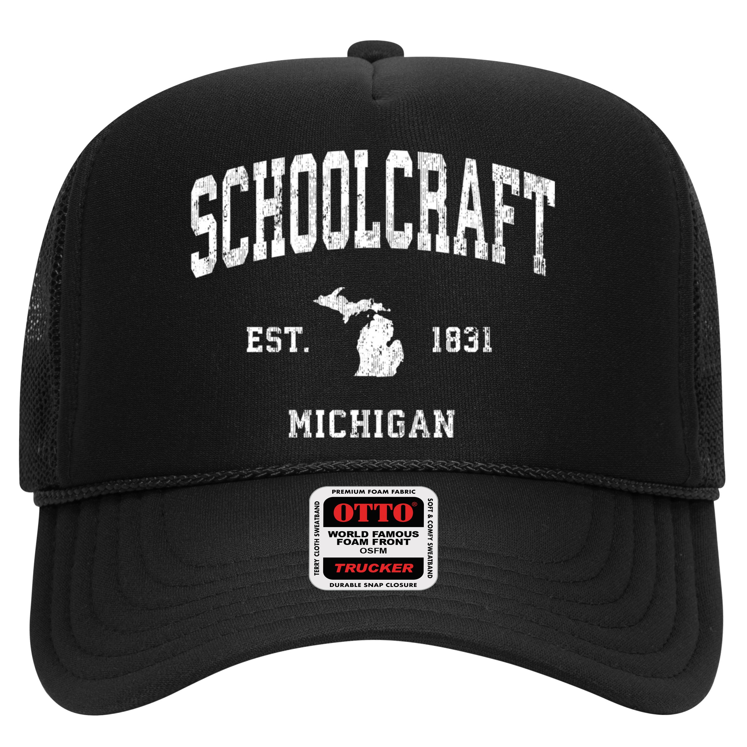 Schoolcraft Michigan Mi Vintage Athletic Sports Hat