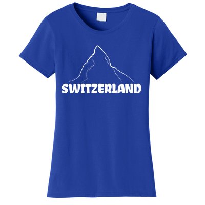 Switzerland Matterhorn Mountaineer Snow Ski Lovers Gift Women's T-Shirt