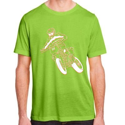 Supermoto Motorcycle Motocross Rider Racing Adult ChromaSoft Performance T-Shirt