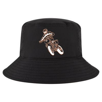 Supermoto Motorcycle Motocross Rider Racing Cool Comfort Performance Bucket Hat
