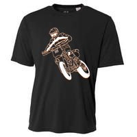 Supermoto Motorcycle Motocross Rider Racing Cooling Performance Crew T-Shirt