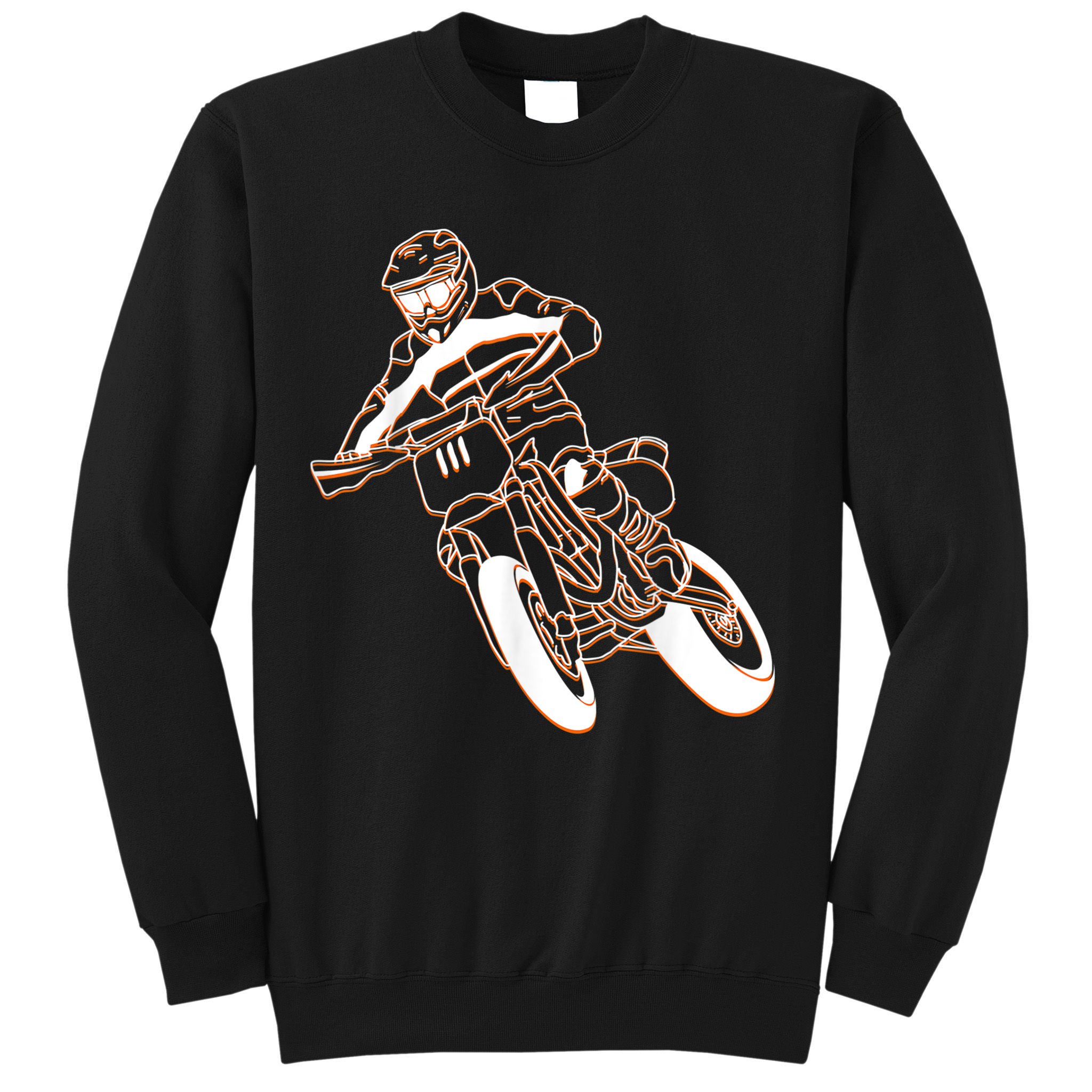 Supermoto Motorcycle Motocross Rider Racing Sweatshirt