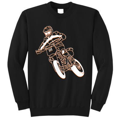 Supermoto Motorcycle Motocross Rider Racing Sweatshirt