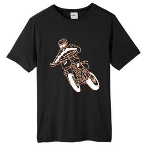 Supermoto Motorcycle Motocross Rider Racing Tall Fusion ChromaSoft Performance T-Shirt