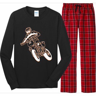 Supermoto Motorcycle Motocross Rider Racing Long Sleeve Pajama Set