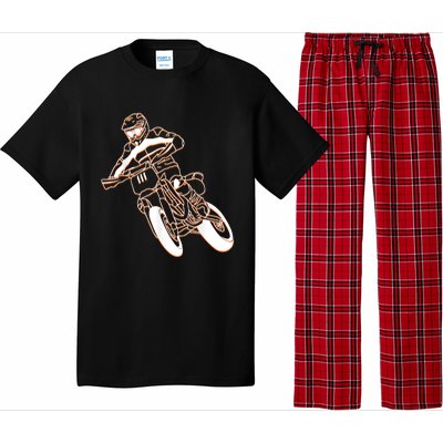 Supermoto Motorcycle Motocross Rider Racing Pajama Set