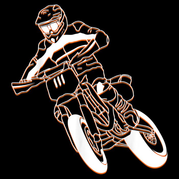 Supermoto Motorcycle Motocross Rider Racing 16 in Basic Backpack