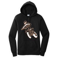 Supermoto Motorcycle Motocross Rider Racing Women's Pullover Hoodie