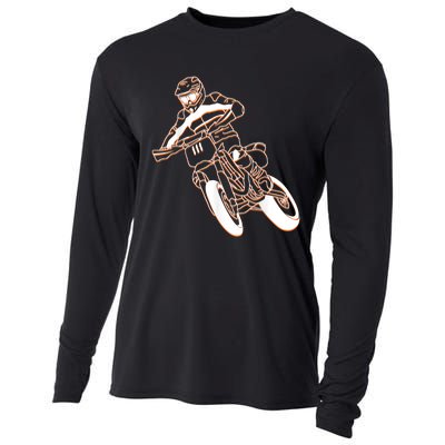 Supermoto Motorcycle Motocross Rider Racing Cooling Performance Long Sleeve Crew