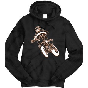 Supermoto Motorcycle Motocross Rider Racing Tie Dye Hoodie