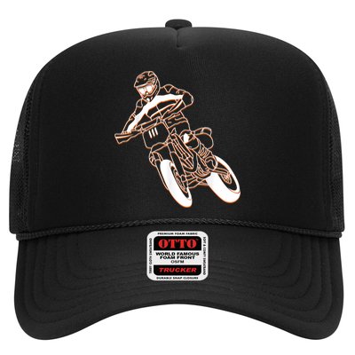 Supermoto Motorcycle Motocross Rider Racing Hat