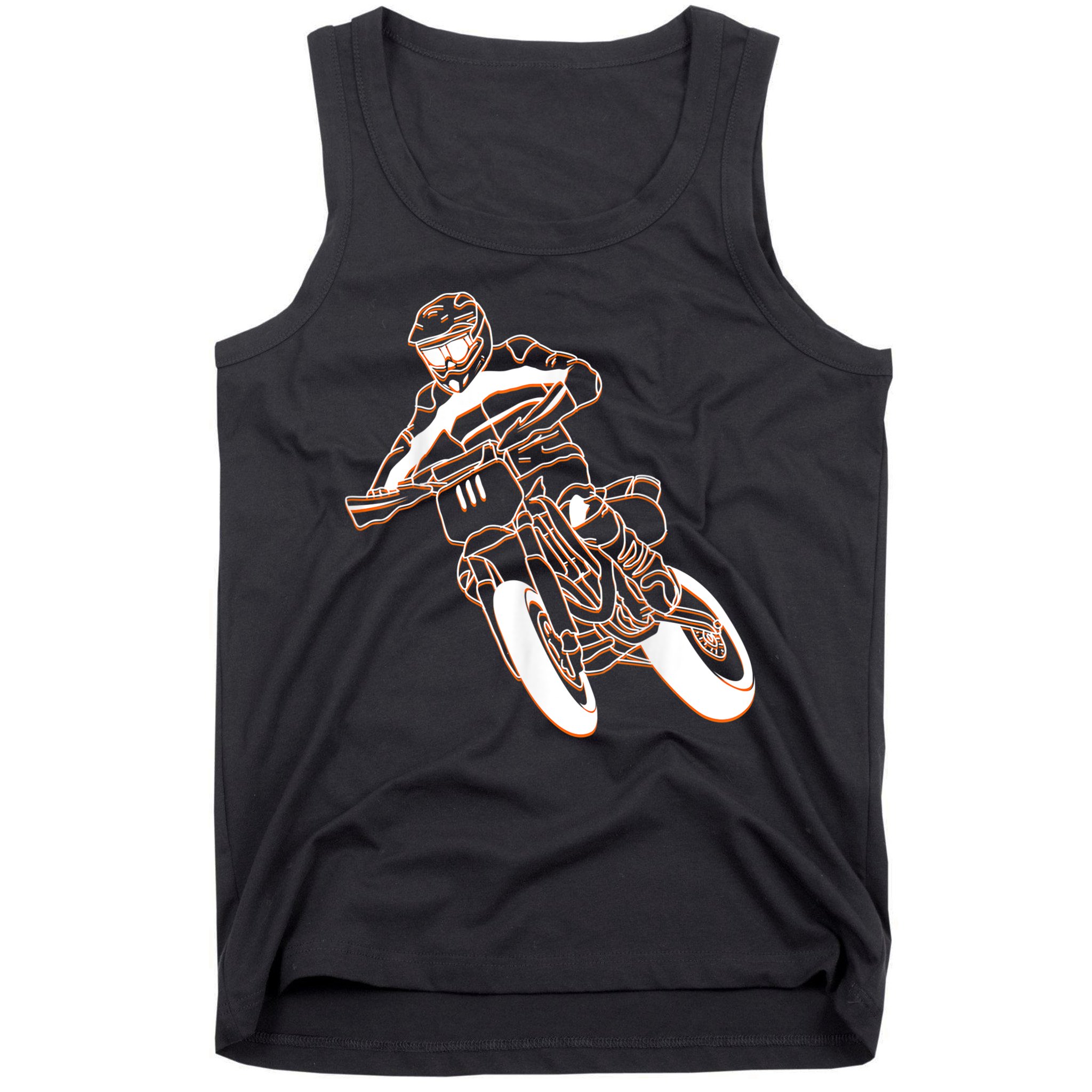 Supermoto Motorcycle Motocross Rider Racing Tank Top