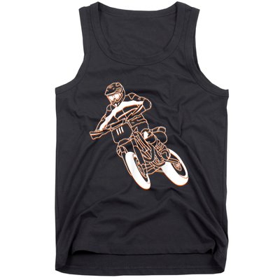 Supermoto Motorcycle Motocross Rider Racing Tank Top