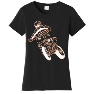 Supermoto Motorcycle Motocross Rider Racing Women's T-Shirt