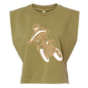 Supermoto Motorcycle Motocross Rider Racing Garment-Dyed Women's Muscle Tee