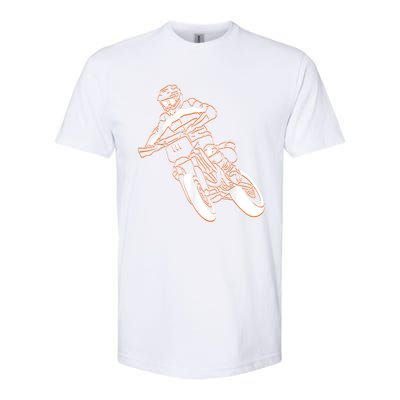 Supermoto Motorcycle Motocross Rider Racing Softstyle® CVC T-Shirt