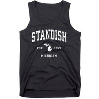 Standish Michigan Mi Vintage Athletic Tank Top