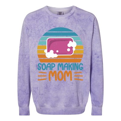 Soap Making Mom Soap Maker Expert Soap Lover Cute Gift Colorblast Crewneck Sweatshirt