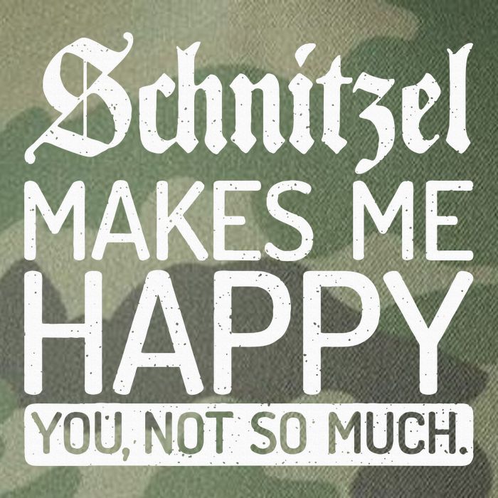 Schnitzel Makes Me Happy You Not So Much Schnitzel Legacy Tie Dye Trucker Hat
