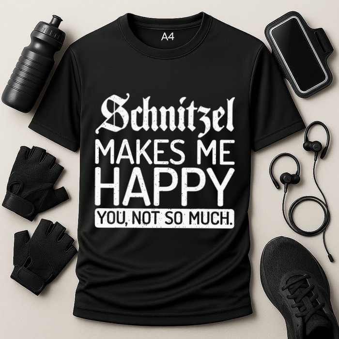 Schnitzel Makes Me Happy You Not So Much Schnitzel Cooling Performance Crew T-Shirt