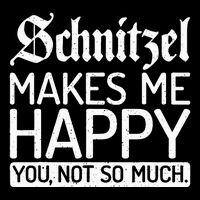 Schnitzel Makes Me Happy You Not So Much Schnitzel Flatbill Hat