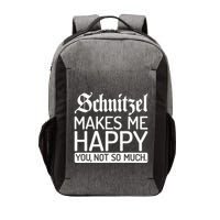 Schnitzel Makes Me Happy You Not So Much Schnitzel Vector Backpack
