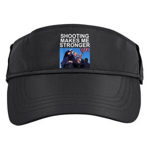 Shooting Makes Me Stronger Trump 2024 Trump 2024 Us Flag Donald Trump Election Adult Drive Performance Visor