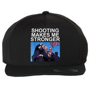 Shooting Makes Me Stronger Trump 2024 Trump 2024 Us Flag Donald Trump Election Wool Snapback Cap