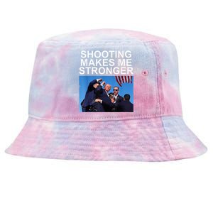 Shooting Makes Me Stronger Trump 2024 Trump 2024 Us Flag Donald Trump Election Tie-Dyed Bucket Hat