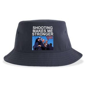 Shooting Makes Me Stronger Trump 2024 Trump 2024 Us Flag Donald Trump Election Sustainable Bucket Hat