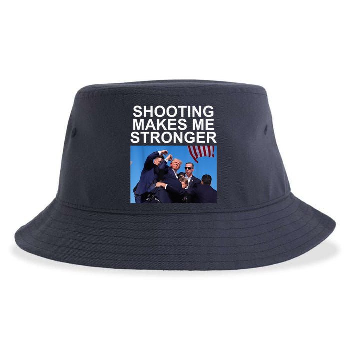 Shooting Makes Me Stronger Trump 2024 Trump 2024 Us Flag Donald Trump Election Sustainable Bucket Hat