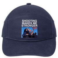 Shooting Makes Me Stronger Trump 2024 Trump 2024 Us Flag Donald Trump Election 7-Panel Snapback Hat