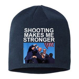 Shooting Makes Me Stronger Trump 2024 Trump 2024 Us Flag Donald Trump Election Sustainable Beanie