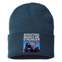 Shooting Makes Me Stronger Trump 2024 Trump 2024 Us Flag Donald Trump Election Sustainable Knit Beanie