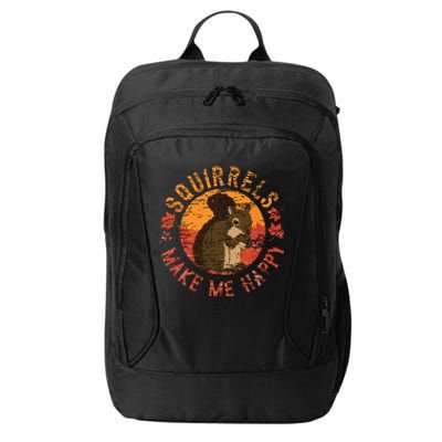 Squirrels Make Me Happy Vintage Squirrel City Backpack