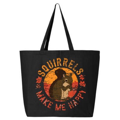 Squirrels Make Me Happy Vintage Squirrel 25L Jumbo Tote